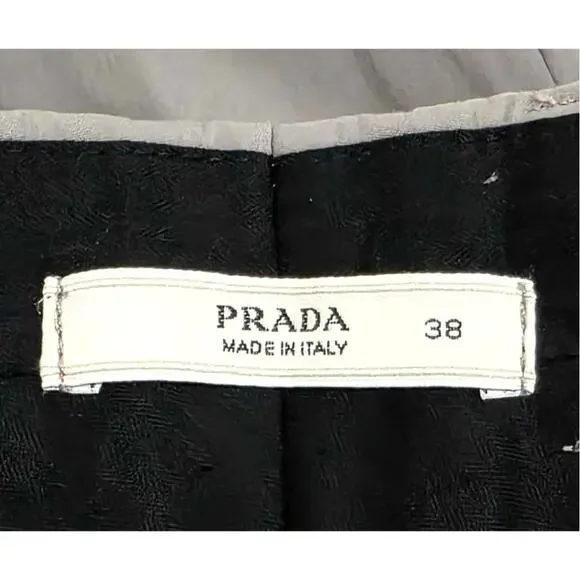 Prada Tailored Straight Leg Pants Trousers Gray Size 38 4 Small display picture 1